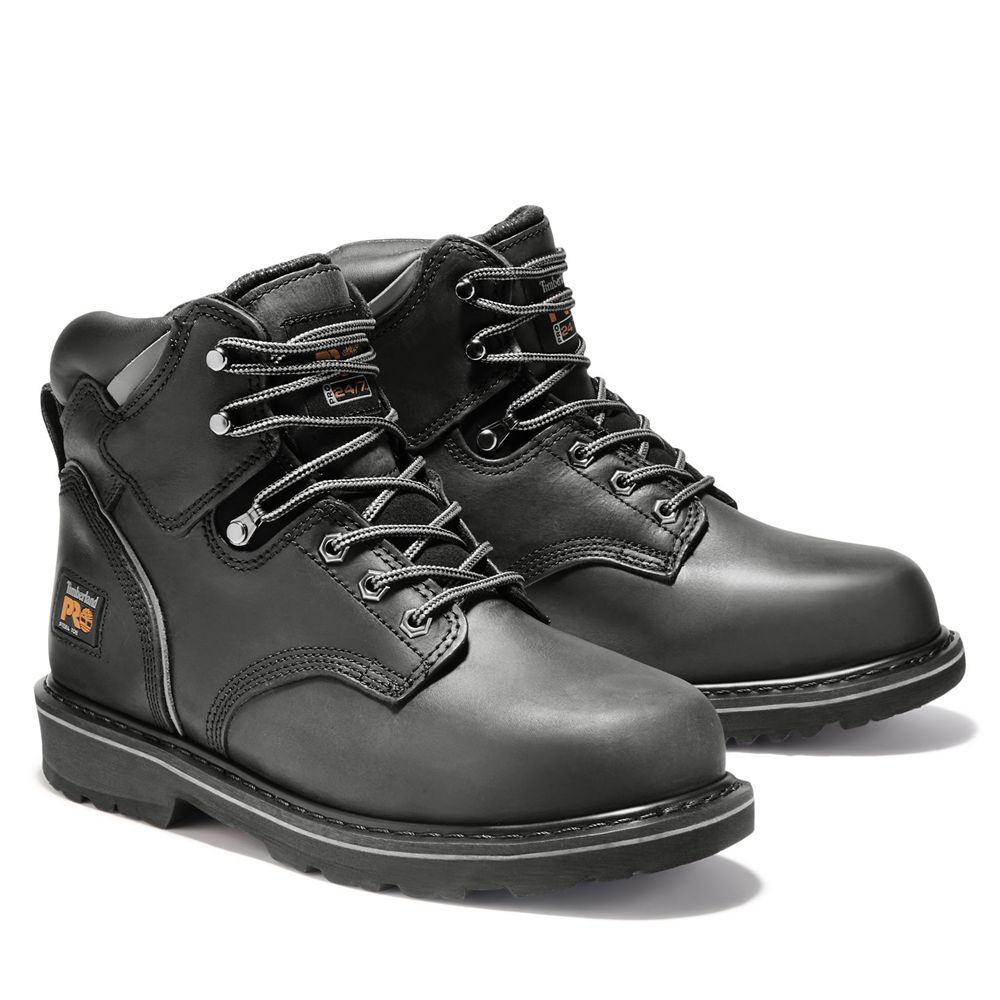 Bocanci De Muncă Timberland Barbati Negrii - Pro® Pit Boss 6\" Steel Toe - Romania - FGCMAP297